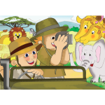 A4 Safari 12 Piece Wooden Puzzle  A4 Safari 12 Piece Wooden Puzzle